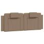 Preview: Bettgestell "Viana" ohne Matratze Cappuccino-Braun 140x200 cm Kunstleder