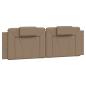 Preview: Bettgestell "Viana" ohne Matratze Cappuccino-Braun 160x200 cm