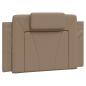 Preview: Bett "Viana" mit Matratze Cappuccino 90x200 cm Kunstleder