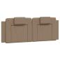 Preview: Bettgestell "Viana" mit LED ohne Matratze Cappuccino-Braun 140x200 cm