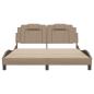 Preview: Bettgestell Viana mit LED ohne Matratze Cappuccino 160x200cm