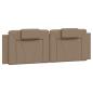 Preview: Bettgestell Viana mit LED ohne Matratze Cappuccino 160x200cm