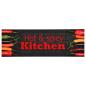 Preview: Küchenbodenmatte Waschbar Hot&Spicy 45x150 cm