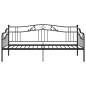 Preview: Schlafsofa Bettgestell Schwarz Metall 90x200 cm