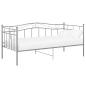 Preview: Schlafsofa Bettgestell Grau Metall 90x200 cm