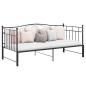 Preview: ARDEBO.de - Ausziehsofa Bettgestell Schwarz Metall 90x200 cm