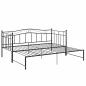 Preview: Ausziehsofa Bettgestell Schwarz Metall 90x200 cm
