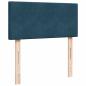 Preview: Boxspringbett mit Matratze Dunkelblau 80x200 cm Samt