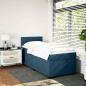 Preview: Boxspringbett mit Matratze Blau 80x200 cm Samt