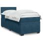 Preview: Boxspringbett mit Matratze Blau 80x200 cm Samt