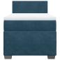 Preview: Boxspringbett mit Matratze Blau 80x200 cm Samt
