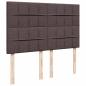 Preview: Boxspringbett mit Matratze Dunkelbraun 160x200 cm Stoff