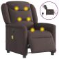 Preview: Massagesessel Elektrisch Dunkelbraun Stoff