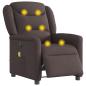 Preview: Massagesessel Elektrisch Dunkelbraun Stoff