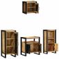 Preview: Badezimmermöbel-Set 4 stk. Braun und Schwarz 40 x 35 x 90 cm
