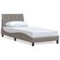 Preview: Bettgestell ohne Matratze "Hanko" Taupe 80x200 cm Stoff