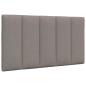 Preview: Bett mit Matratze "Hanko" Taupe 80x200 cm Stoff