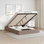 Preview: ARDEBO.de - Ottoman-Bett ohne Matratze Cappucino 140x190cm Kunstleder