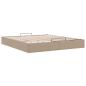 Preview: Ottoman-Bett ohne Matratze Cappucino 160x200cm Kunstleder
