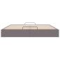 Preview: Ottoman-Bett ohne Matratze Grau 180x200 cm Kunstleder