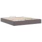 Preview: Ottoman-Bett ohne Matratze Grau 180x200 cm Kunstleder