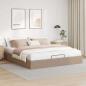 Preview: Ottoman-Bett ohne Matratze Cappucino 180x200cm Kunstleder