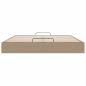 Preview: Ottoman-Bett ohne Matratze Cappucino 180x200cm Kunstleder