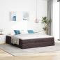 Preview: Ottoman-Bett mit Matratze Dunkelbraun 180x200 cm Stoff