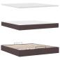 Preview: Ottoman-Bett mit Matratze Dunkelbraun 180x200 cm Stoff