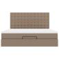 Preview: Ottoman-Bett mit Matratze & LEDs 180x200cm Kunstleder