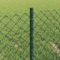 Preview: Maschendrahtzaun mit Pfosten 10 x 0,4 m PVC-beschichteter Stahl