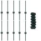Preview: Maschendrahtzaun mit Pfosten 10 x 0,4 m PVC-beschichteter Stahl