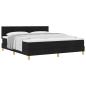 Preview: Boxspringbett mit Kissen Schwarz 180 x 200 cm Stoff