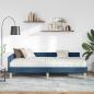 Preview: Eckbettgestell mit Matratze 2 stk. Blau 90 x 200 cm Stoff