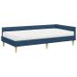 Preview: Eckbettgestell mit Matratze 2 stk. Blau 90 x 200 cm Stoff