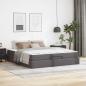 Preview: ARDEBO.de - Bettgestell mit Matratze Sonstiges 2 Stk. Grau PVC