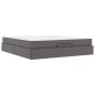 Preview: Bettgestell mit Matratze Sonstiges 2 Stk. Grau PVC