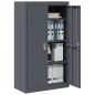Preview: Aufbewahrungsschrank Anthrazit 80 x 40 x 140 cm Stahl