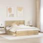 Preview: Bettrahmen Sonoma-Eiche 200 x 200 cm Holzwerkstoff
