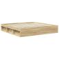 Preview: Bettrahmen Sonoma-Eiche 200 x 200 cm Holzwerkstoff