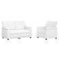 Preview: Sofa-Set 2 pcs Weiß Kunstleder