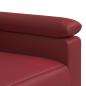 Preview: Sofa-Set 2 pcs Weinrot Kunstleder