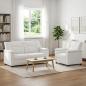 Preview: ARDEBO.de - Sofa-Set 2 pcs Weiß Kunstleder