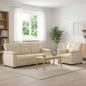 Preview: ARDEBO.de - Sofa-Set 2 pcs Creme Kunstleder