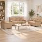 Preview: ARDEBO.de - Sofa-Set 3 pcs Cappuccino Kunstleder