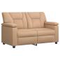 Preview: Sofa-Set 3 pcs Cappuccino Kunstleder