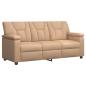 Preview: Sofa-Set 3 pcs Cappuccino Kunstleder