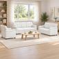 Preview: ARDEBO.de - Sofa-Set 3 pcs Weiß Kunstleder