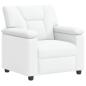 Preview: Sofa-Set 3 pcs Weiß Kunstleder