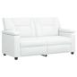 Preview: Sofa-Set 3 pcs Weiß Kunstleder